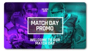Videohive Match Day Promotional Openers template preview