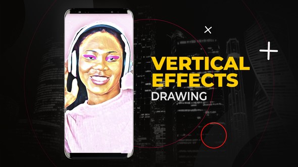Videohive Vertical Drawing Effects | After Effects Elements template preview