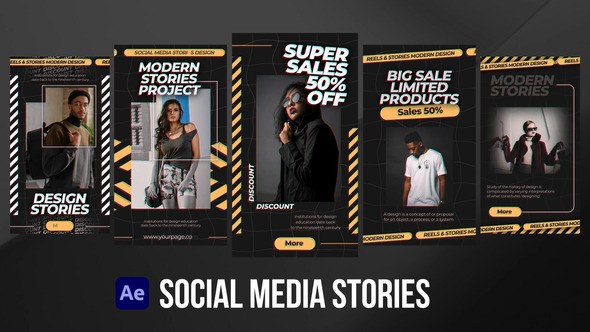 Videohive Social Media Stories for After Effects Product Promo template preview