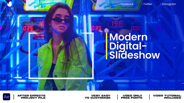 Videohive Modern Digital Slideshow | Digital Presentation Video Displays template preview