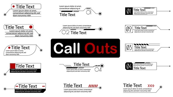 Videohive Call Outs 59699788 Elements template preview