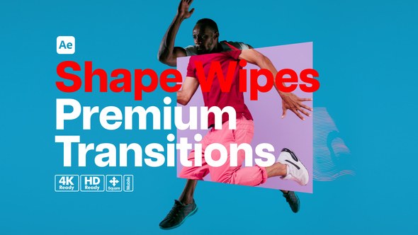 Videohive Premium Transitions Shape Wipes Elements template preview