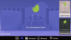 Videohive Developers Team Logo Stings template preview