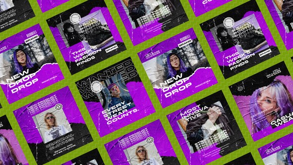 Videohive Etsoy Streetwear Instagram Posts Product Promo template preview