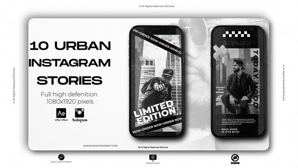 Videohive Urban Instagram Stories 29265671 Product Promo template preview