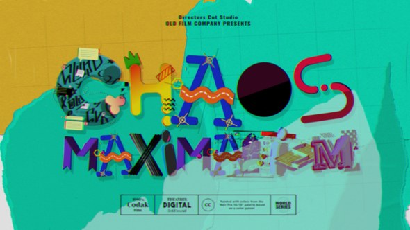 Chaos Maximalism Typeface Graphics Titles template preview