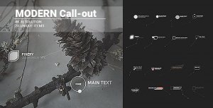 Modern HUD Call-outs/ UI Placeholders Digital Interface Placeholders/ Futuristic Simple elements Video Displays template preview