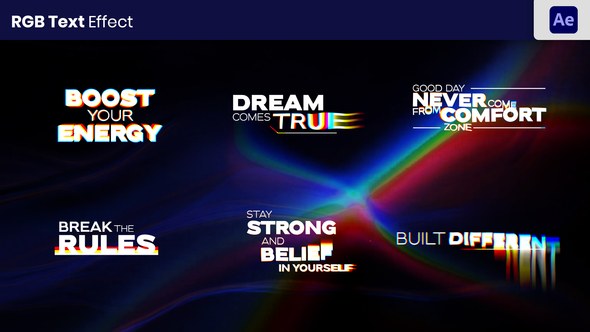 Videohive RGB Text Animation 57861072 Titles template preview