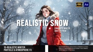 Videohive Realistic Snow Particle Overlays вЂ“ Cinematic Winter Drift FX Pack Elements template preview