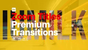 Videohive Premium Transitions Zoom Titles Elements template preview