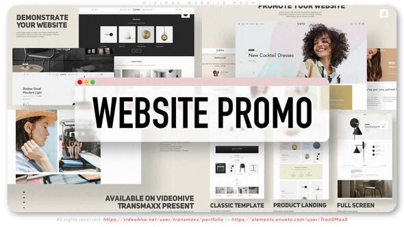 Videohive Minimal Website Promo 50297620 Product Promo template preview