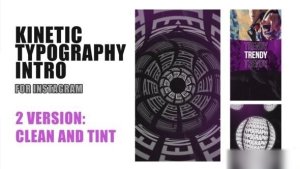 Videohive Kinetic Intro Instagram V2 | AE Openers template preview