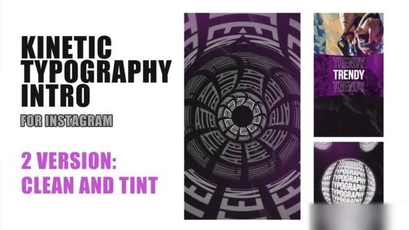 Videohive Kinetic Intro Instagram V2 | AE Openers template preview