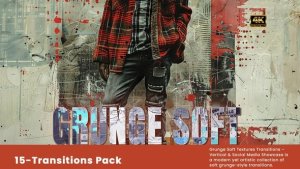 Grunge Soft Textures Transitions | DR Video Displays template preview
