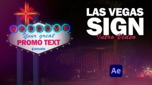 Videohive Las Vegas Sign Opener Openers template preview