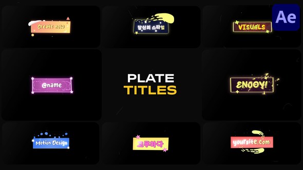 Videohive Plate Lower Thirds for After Effects Elements template preview