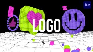 Videohive Voxel Rush Logo Reveal Logo Stings template preview