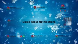 Videohive Liquid Glass Notifications | New Yaer Elements template preview
