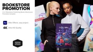 Videohive 2-in-1 Bookstore Publishing Books Marketing Promo Product Promo template preview