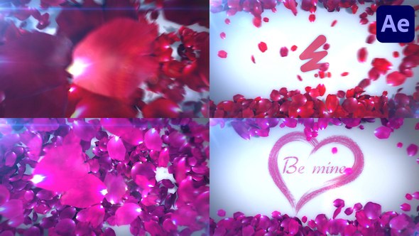 Videohive Roses Logo Transition for After Effects Elements template preview