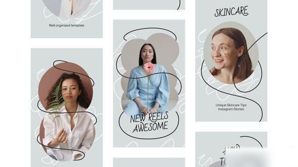 Videohive Clean Social Media Instagram Stories Openers template preview