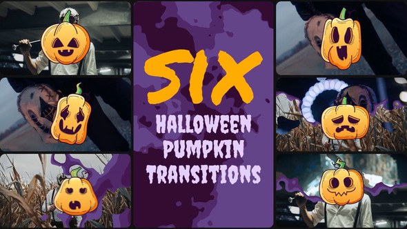 Videohive Halloween Transitions 48076382 Elements template preview