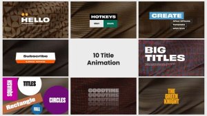 Videohive Titles - Cloth Simulation Backgrounds Titles template preview