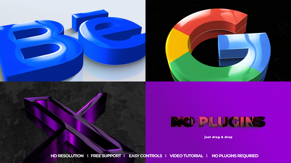 Videohive 3D Reveal 48554852 Logo Stings template preview