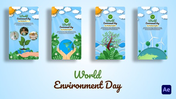 Videohive World Environment Day Video Displays template preview
