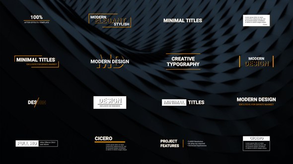 Videohive Creative Typography 23335812 Titles template preview