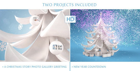 Videohive A Christmas Photo Gallery - New Year Countdown Video Displays template preview