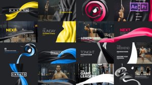 Videohive Broadcast Design Ribbons Broadcast-packages template preview