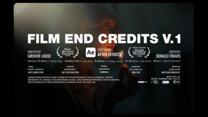 Videohive Animated Film End Credits V1 For After Effects Titles template preview