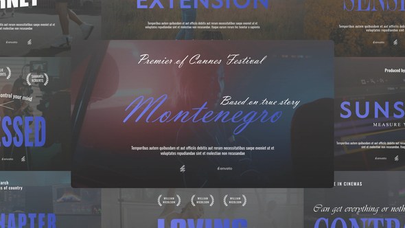 Videohive Cinematic Titles Pack 53543191 Titles template preview