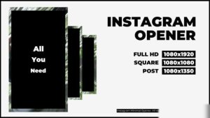 Videohive Instagram Opener 49925608 Openers template preview