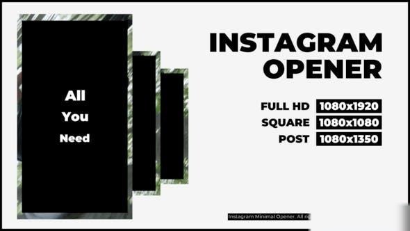 Videohive Instagram Opener 49925608 Openers template preview