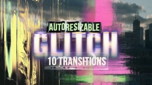 Videohive Glitch Transitions 55990848 Elements template preview