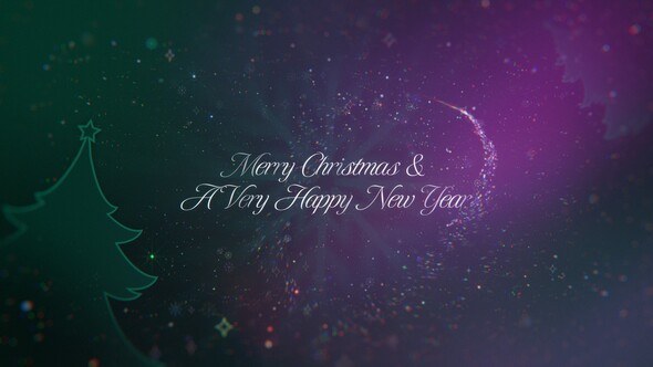 Videohive Elegant Christmas Message Video Displays template preview