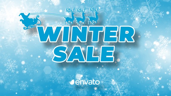 Videohive Christmas Winter sale Video Displays template preview