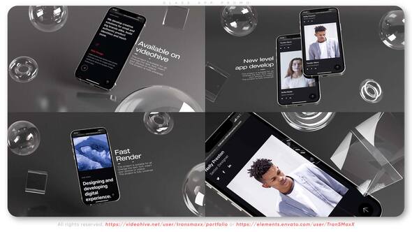 Videohive Glass App Promo 36502528 Product Promo template preview