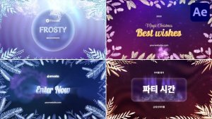 Videohive Christmas Frames Typography for After Effects Titles template preview