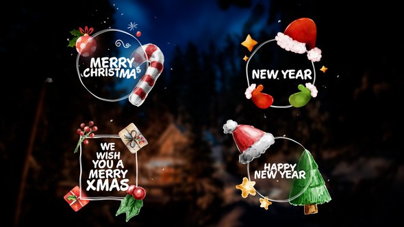 Videohive Christmas Titles - Lower Thirds Titles template preview