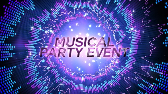 Videohive Musical Event Party Opener Titles template preview