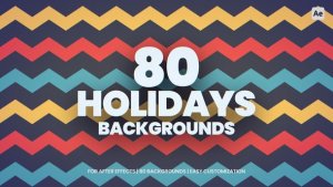 Videohive Holidays Backgrounds Elements template preview
