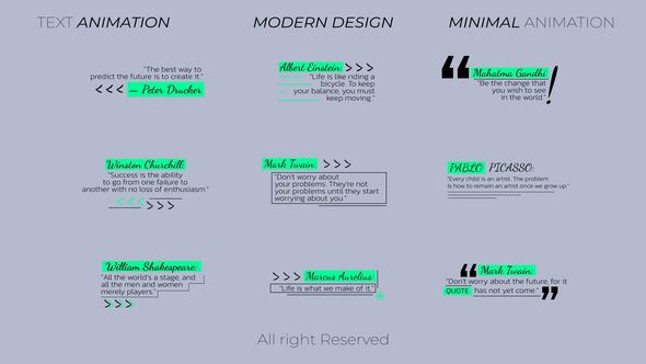 Videohive Corporate Quotes Titles template preview