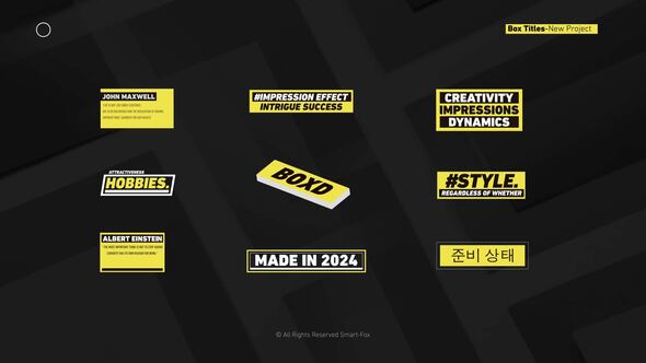 Videohive Box Titles || After Effects Titles template preview