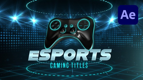 Videohive eSports Gaming Title Titles template preview