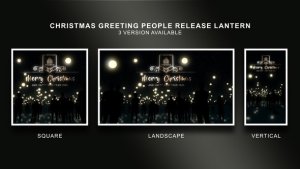 Videohive Christmas Greeting People Release Lantern Openers template preview