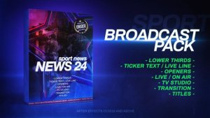 Videohive Broadcast Pack Sport News Broadcast-packages template preview