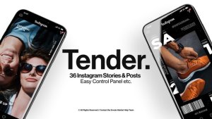 Videohive Tender. - Instagram Stories & Posts Product Promo template preview